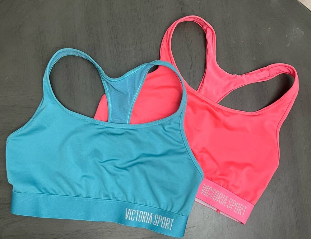 Victoria’s Secret Sport The Player Racerback Sport Bras Size M Lot Of 2